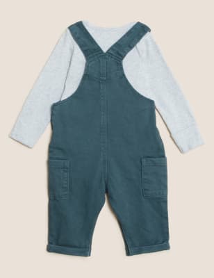 

Boys M&S Collection 2pc Pure Cotton Outfit (0-3 Yrs) - Green, Green