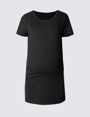 Maternity Short Sleeve T-Shirt with Modal | M&S