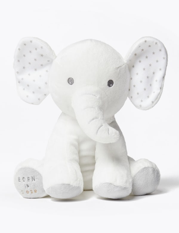 Born In 2020 Elephant Soft Toy M S