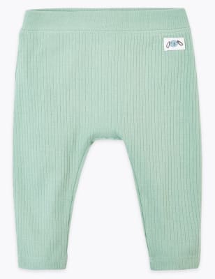 green baby leggings