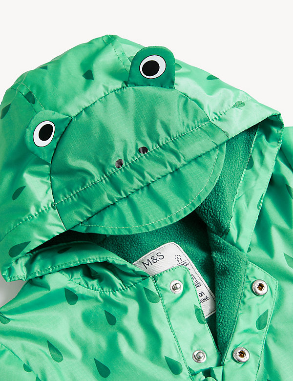 Hooded Frog Puddlesuit (0-3 Yrs) - CY