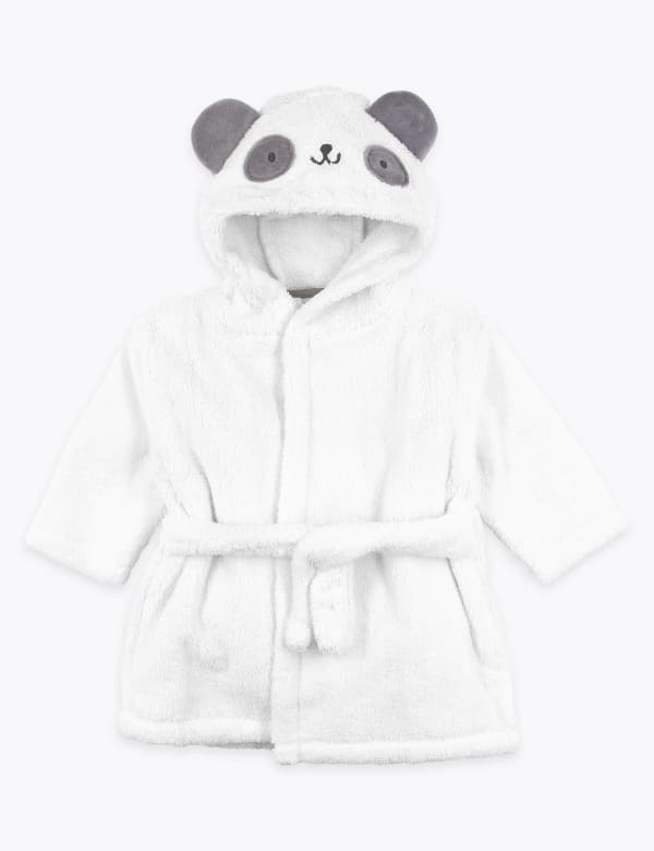 Cotton Panda Hooded Robe (0-3 Yrs)