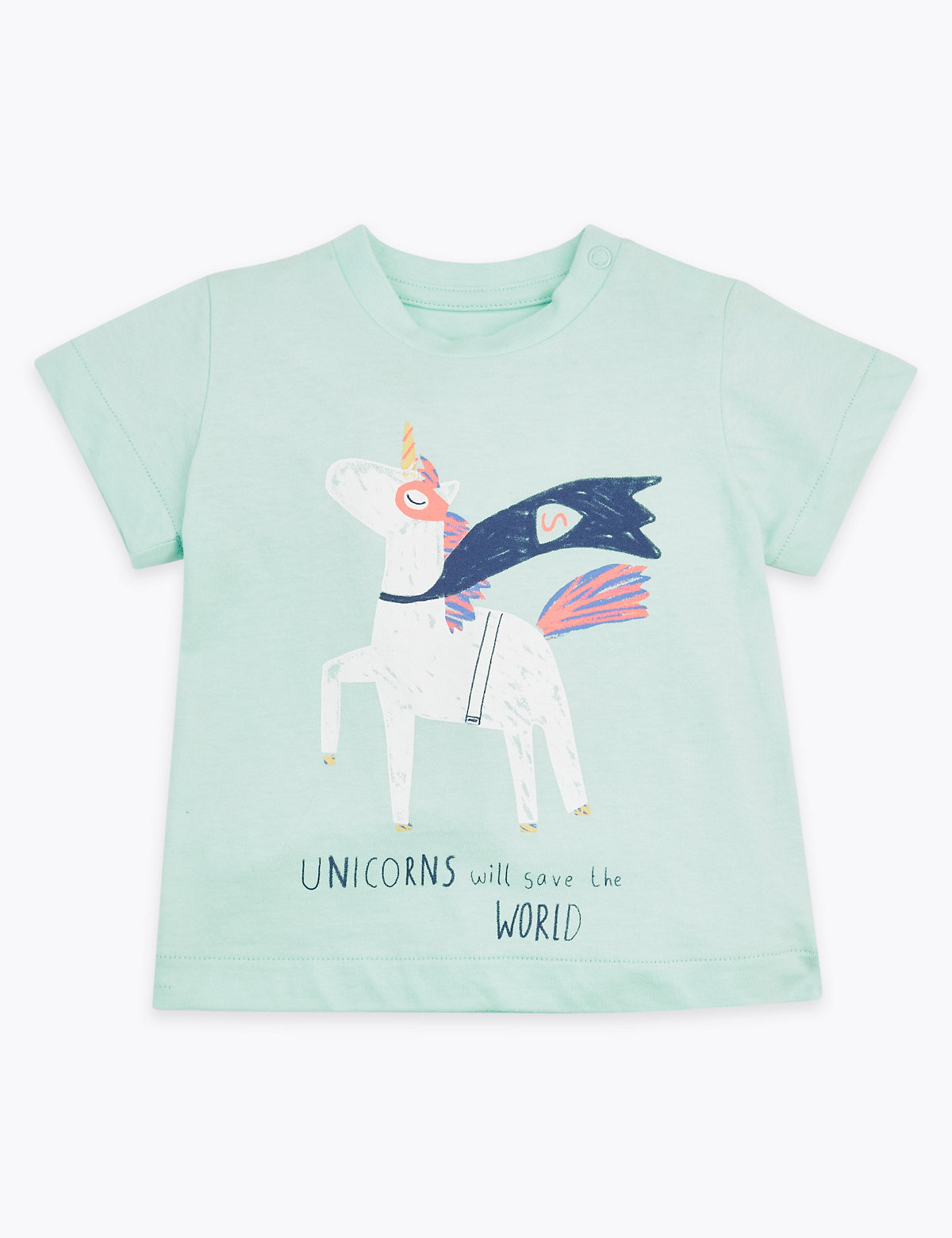 Cotton Unicorn Design T-Shirt