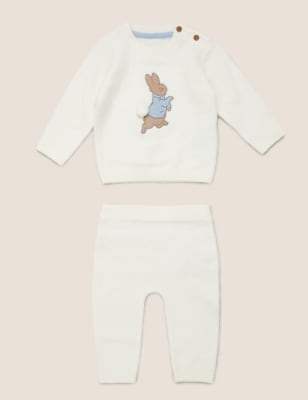 knitted peter rabbit outfit