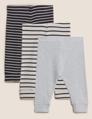 

Boys,Unisex M&S Collection 3pk Cotton Rich Patterned Leggings (0-3 Yrs) - Cream Mix, Cream Mix