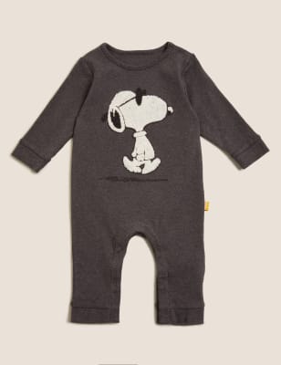 

M&S Collection Mono 100% algodón de Snoopy™ (0 lbs-12 meses) - Charcoal Mix, Charcoal Mix