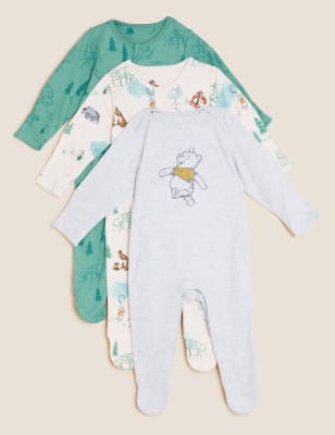 Lot De 3 Dors Bien 100 Coton A Motif Winnie L Ourson Jusqu Au