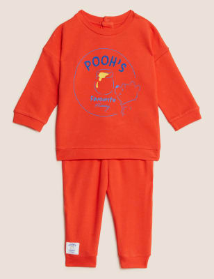 

Boys M&S Collection 2pc Cotton Rich Winnie the Pooh™ Outfit (0-3 Yrs) - Orange Mix, Orange Mix