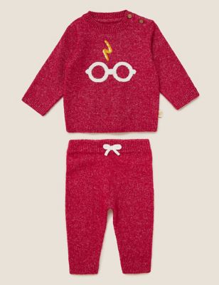 2pc Harry Potter™ Knitted Outfit (7lbs-3 Yrs) - QA