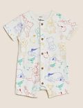 2pk Pure Cotton Winnie the Pooh™ Rompers (0-3 Yrs)