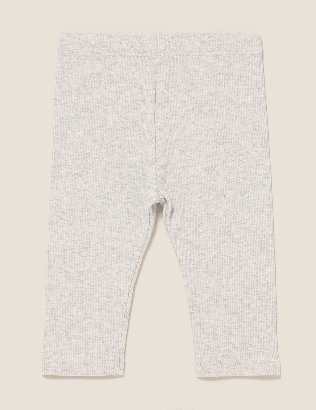 Cotton Rich Ribbed Leggings (0-3 Yrs) image 2