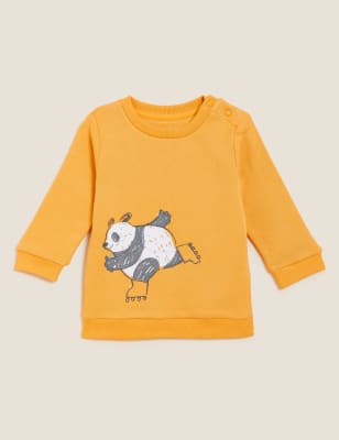 

Boys M&S Collection Cotton Rich Panda Sweater (0-3 Yrs) - Yellow Mix, Yellow Mix