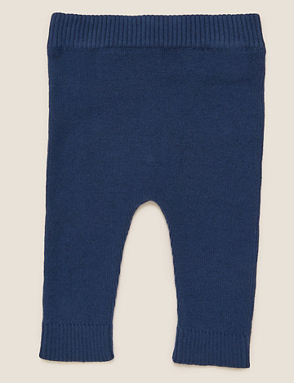 Pure Cotton Knitted Leggings (0-3 Yrs)