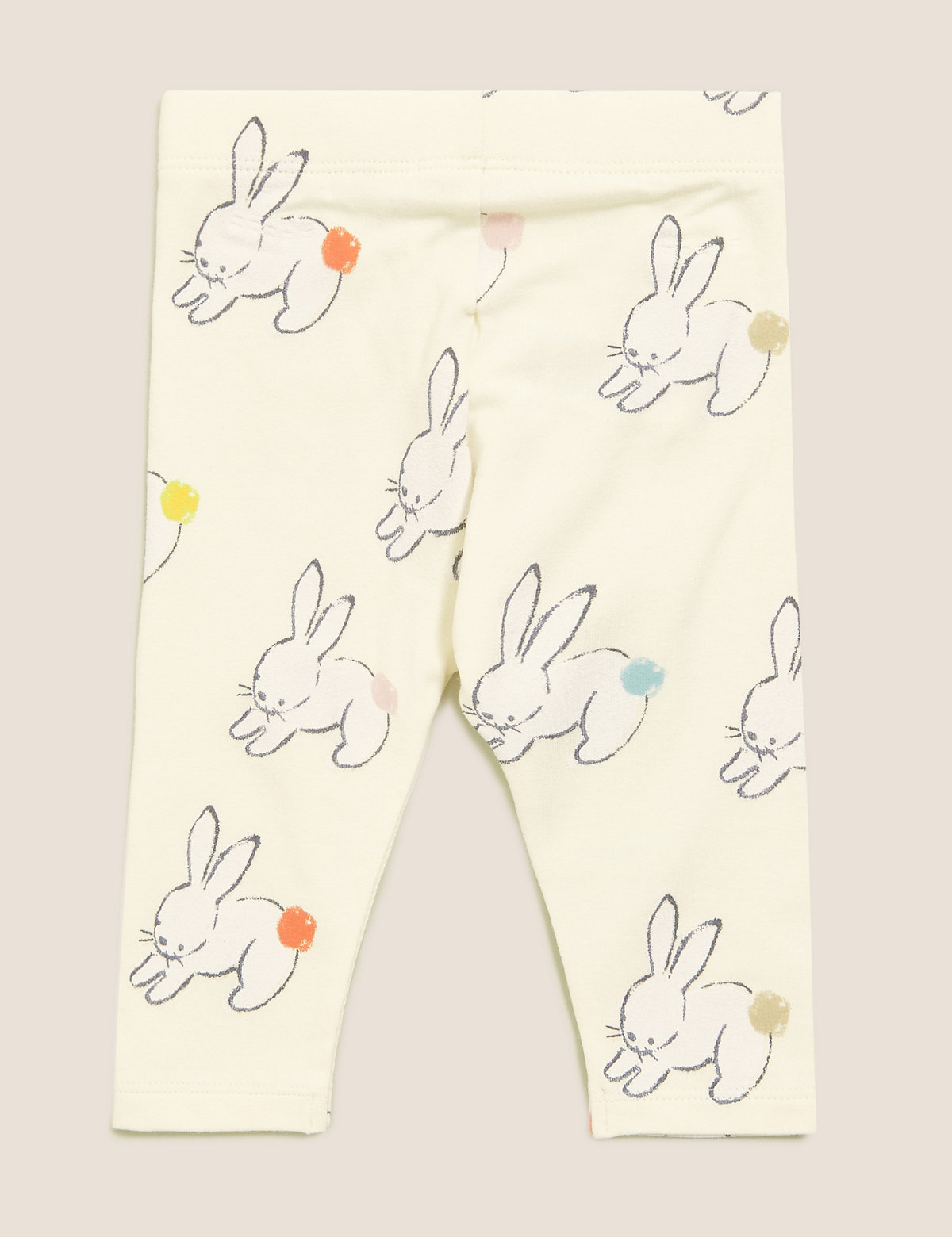 Organic Cotton Bunny Print Leggings