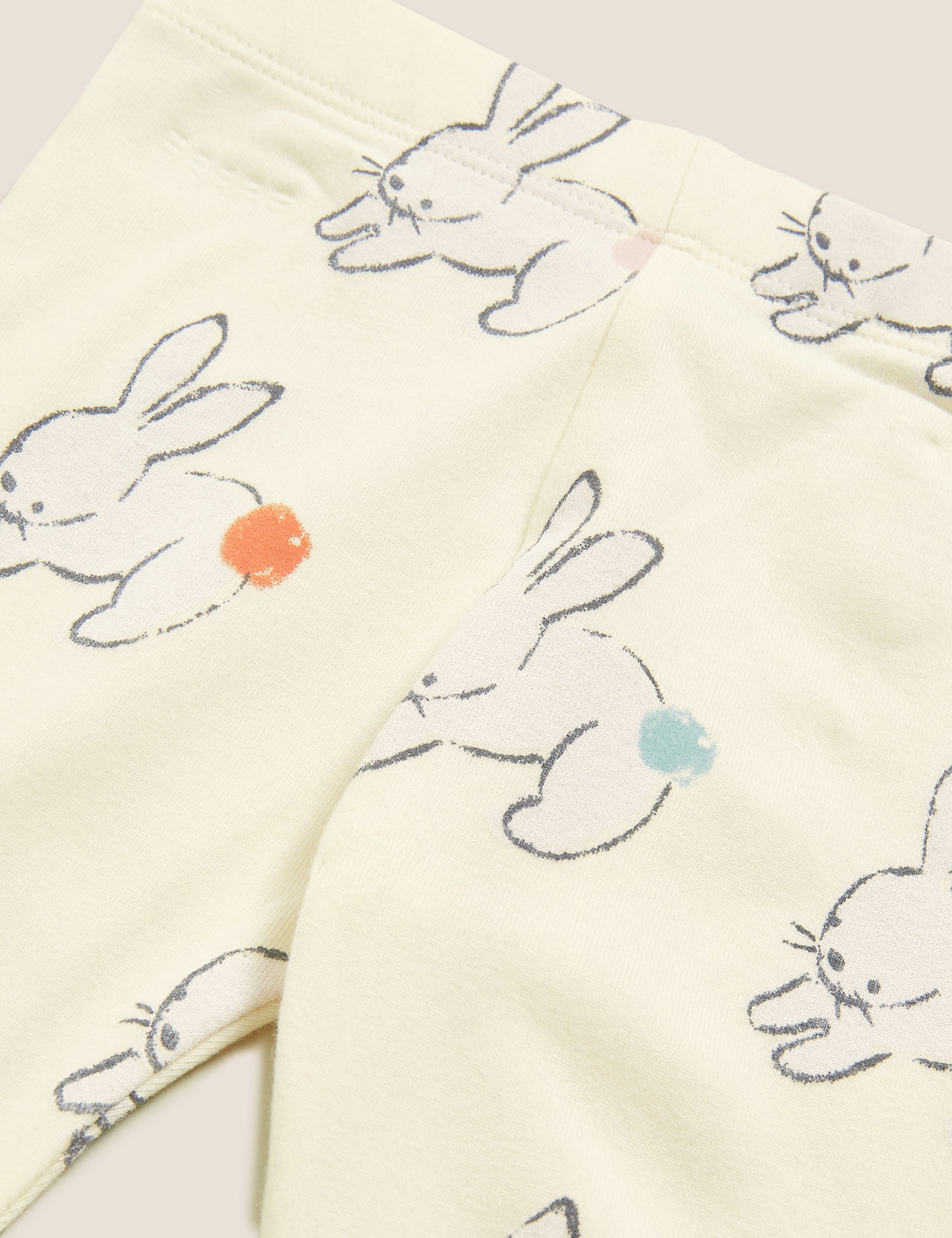 Organic Cotton Bunny Print Leggings