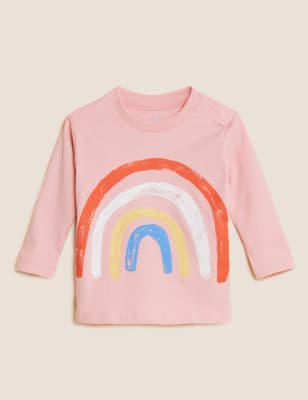 

Girls M&S Collection Pure Cotton Rainbow Top (0-3 Yrs) - Medium Pink, Medium Pink