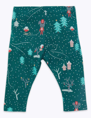 Leggings &agrave; imprim&eacute; sc&egrave;ne hivernale