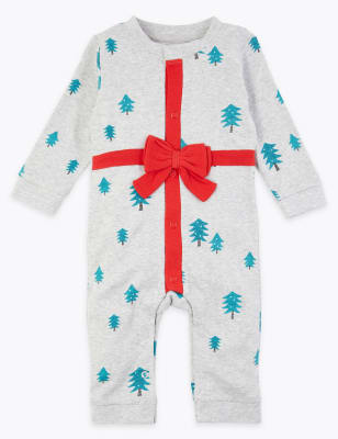 Combinaison en coton &agrave; motif cadeau