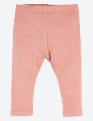 Leggings c&ocirc;tel&eacute;s en coton biologique