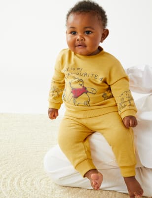 Ensemble 2 Pieces En Coton A Motif Winnie L Ourson Jusqu Au 3 Ans