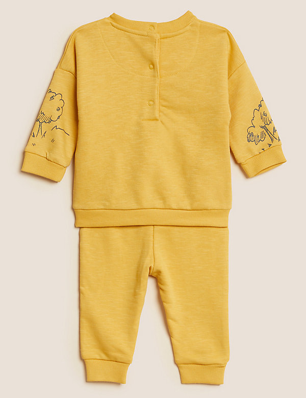 תלבושת 2 חלקים מבד עשיר בכותנה של Winnie the Pooh™‎ (0-‏3 שנים) - IL