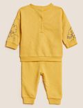 תלבושת 2 חלקים מבד עשיר בכותנה של Winnie the Pooh™‎ (0-‏3 שנים)