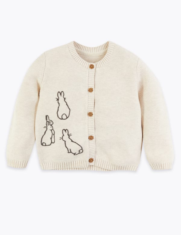 Cotton Peter Rabbit™ Cardigan (7lbs-36 Mths)