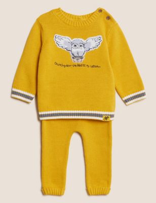 

Unisex,Boys,Girls M&S Collection 2pc Harry Potter™ Pure Cotton Outfit (0-3 Yrs) - Dark Gold, Dark Gold