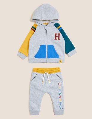

Unisex,Boys,Girls M&S Collection Harry Potter™ 2pc Cotton Rich Outfit (0-3 Yrs) - Grey Mix, Grey Mix