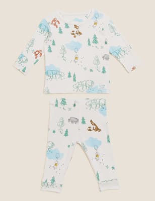 

Unisex,Boys,Girls M&S Collection 2pc Winnie the Pooh™ Cotton Rich Outfit (0-3 Yrs) - Cream Mix, Cream Mix