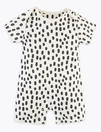 3 Pack Pure Cotton Safari Rompers (6½lbs-3 Yrs)