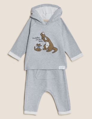 

Unisex,Boys,Girls M&S Collection 2pc Winnie the Pooh™ Cotton Rich Outfit (0-3 Yrs) - Grey Marl, Grey Marl