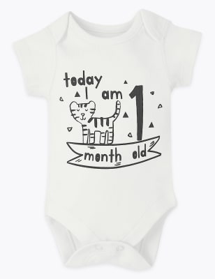 milestone baby vests