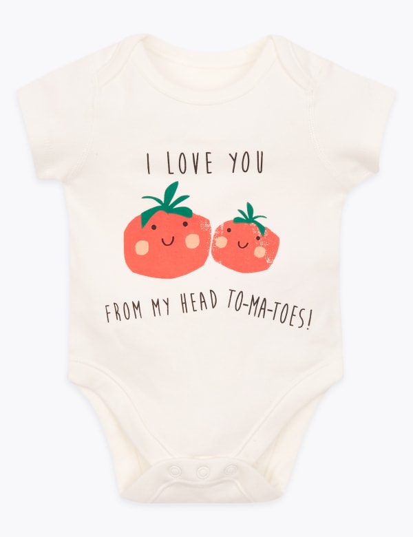 Pure Cotton Tomato Bodysuit (7lbs - 12 Mths)