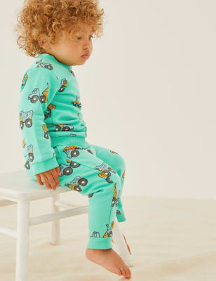 

Boys M&S Collection Cotton Rich Transport Print Joggers (0-3 Yrs) - Aqua Marine, Aqua Marine