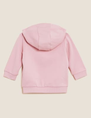 

Girls M&S Collection Cotton Rich Zip Hoodie (0-3 Yrs) - Medium Pink, Medium Pink