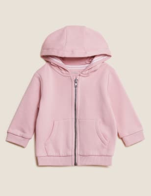 

Girls M&S Collection Cotton Rich Zip Hoodie (0-3 Yrs) - Medium Pink, Medium Pink