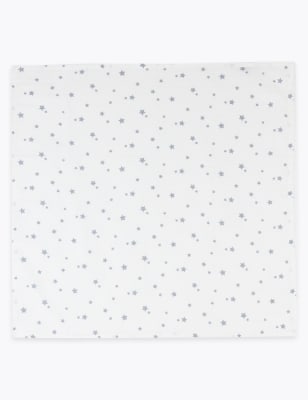 black and white muslin squares