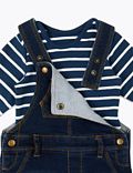 2pc Dungarees & Bodysuit Outfit (0-3 Yrs)