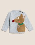 Reindeer Knitted Jumper (0-3 Yrs)