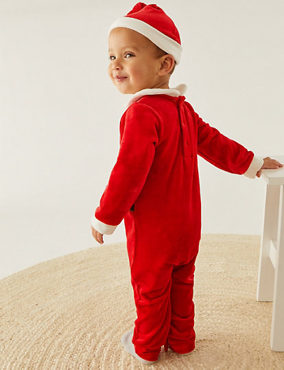2pc Cotton Rich Santa Outfit (0-3 Yrs)