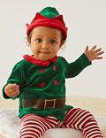 3pc Cotton Rich Elf Outfit (0-3 Yrs)