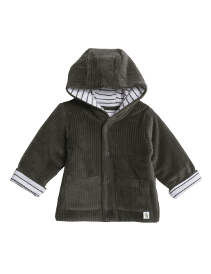 

M&S Collection Chaqueta con capucha de algodón (0-3 años) - Charcoal, Charcoal