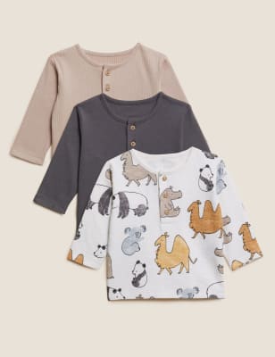 

M&S Collection Pack de 3 tops 100% algodón (0-3 años) - Marmalade, Marmalade