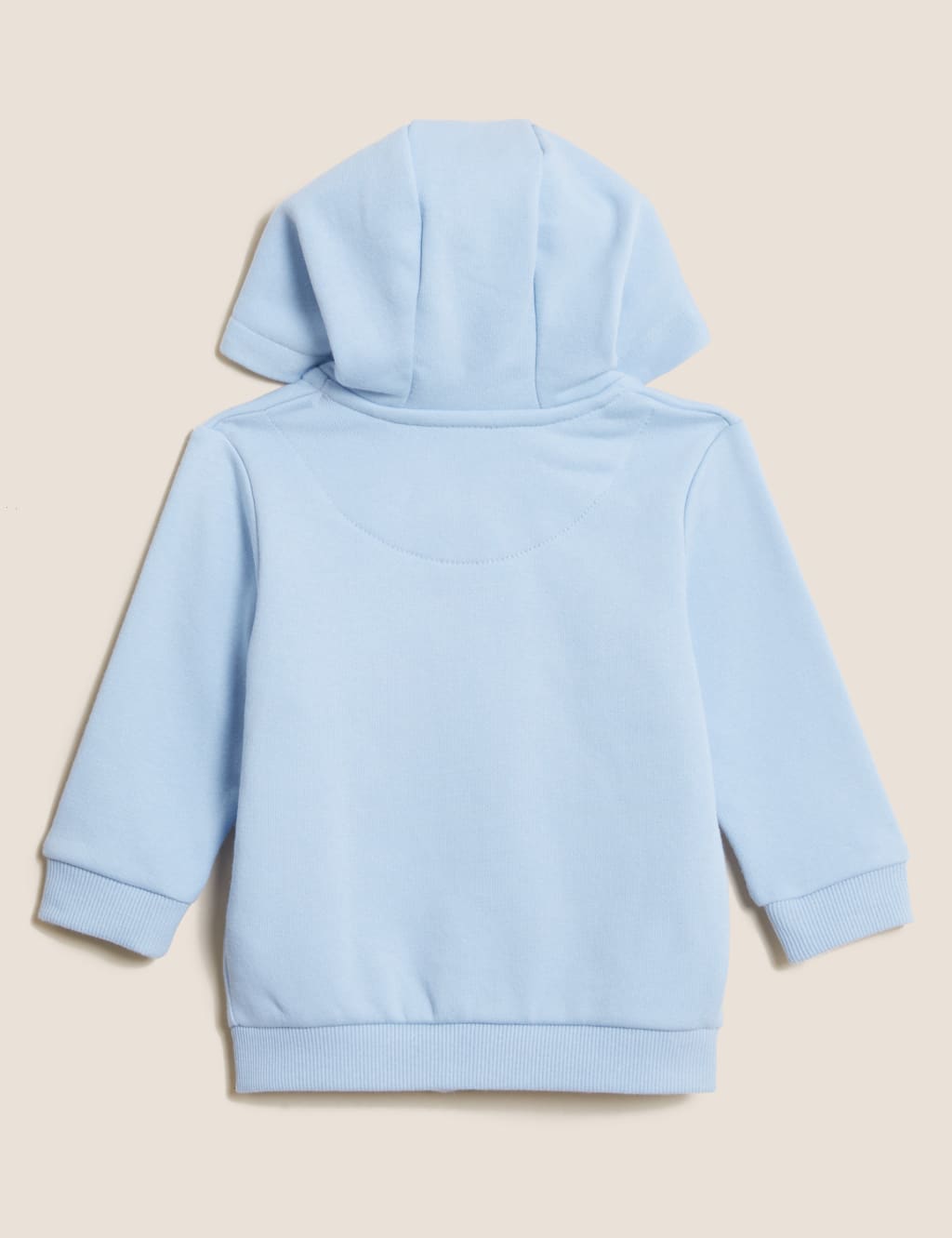 Cotton Rich Plain Hoody (0-3 Yrs) image 2