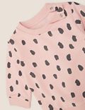 Cotton Brushstroke Print Sweatshirt (0-3 Yrs)