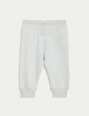 Cotton Rich Plain Joggers (0-3 Yrs) 3 of 6