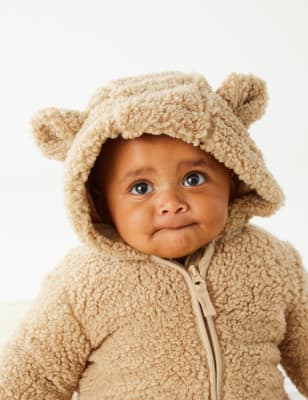 Veste Unisexe A Capuche Imitation Peau De Mouton Jusqu Au 3 Ans