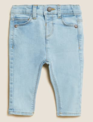 

M&S Collection Jeans mit hohem Baumwollanteil (0-3 Jahre) - Denim, Denim