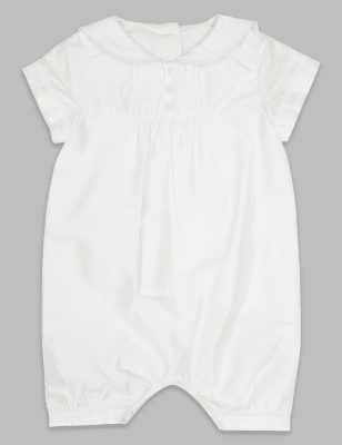 Unisex Christening Pure Silk Romper 